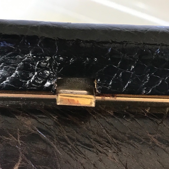 NICHOLAS REICH VTG Bag Brown American Alligator - Picture 8 of 8